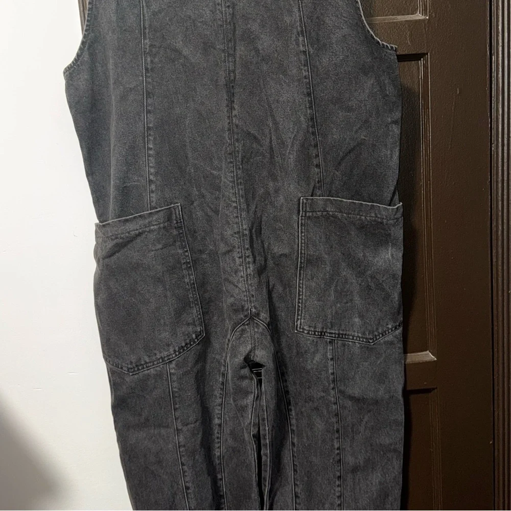 Free People High Roller Jumpsuit Mineral Black - Picture 5 of 6